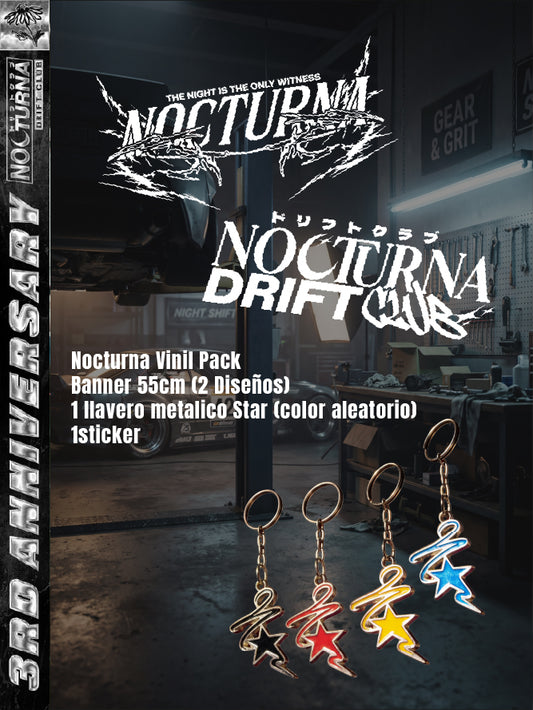 Nocturna Vinil Pack (Vinil + Llavero + Sticker) 🌃
