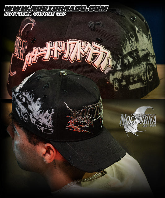 NOCTURNA CHROME CAP 🦇⚫